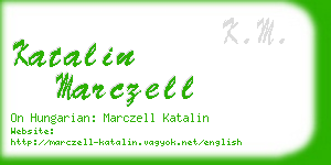 katalin marczell business card